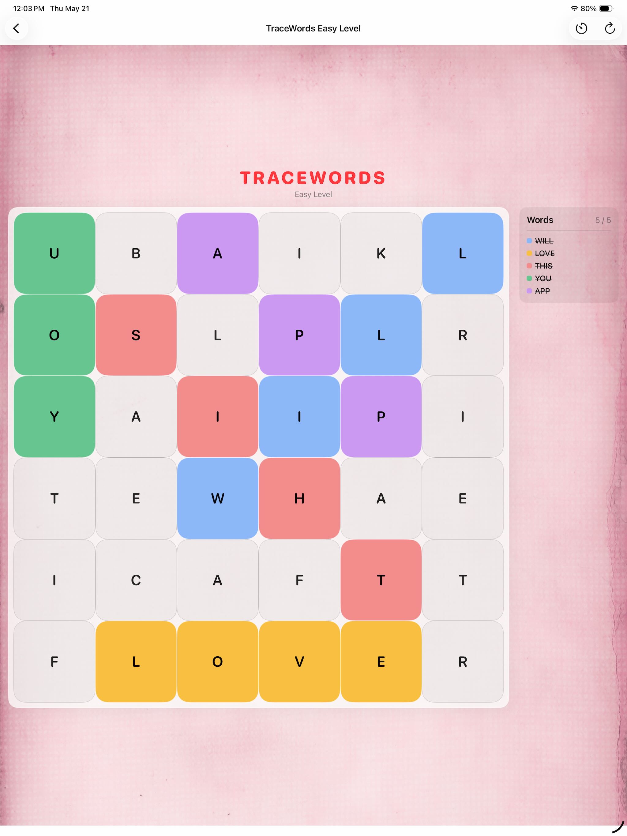 TraceWords